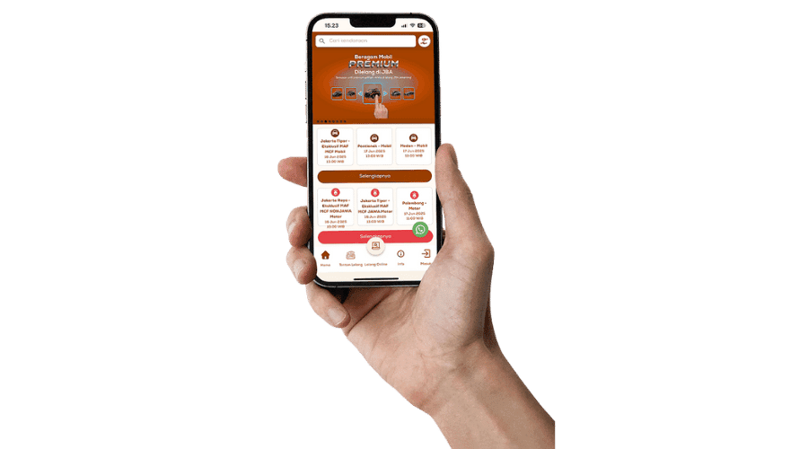 LelangMobil App in Hand